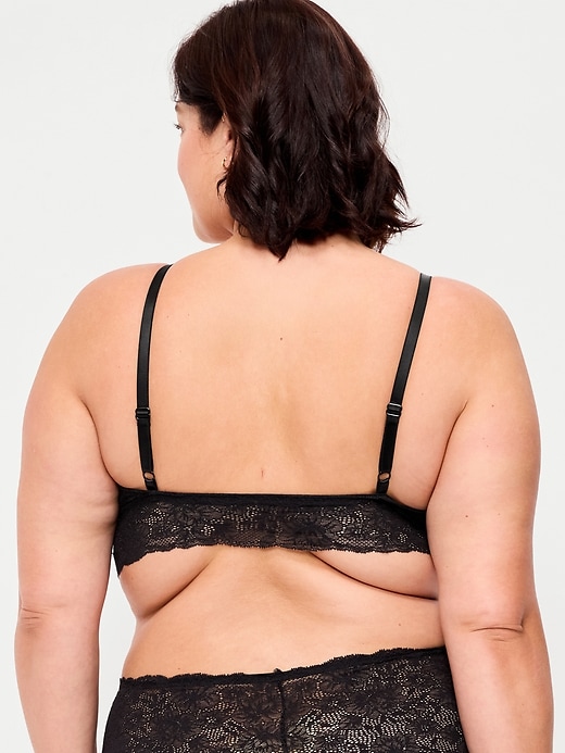 Image number 8 showing, Lace Longline Bralette