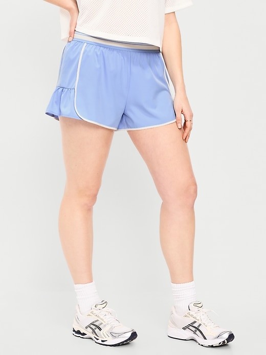 Image number 3 showing, Mid-Rise StretchTech Run Shorts -- 3-inch inseam