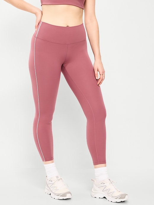 Image number 5 showing, High-Waisted StudioSmooth 7/8 Side-Striped Leggings