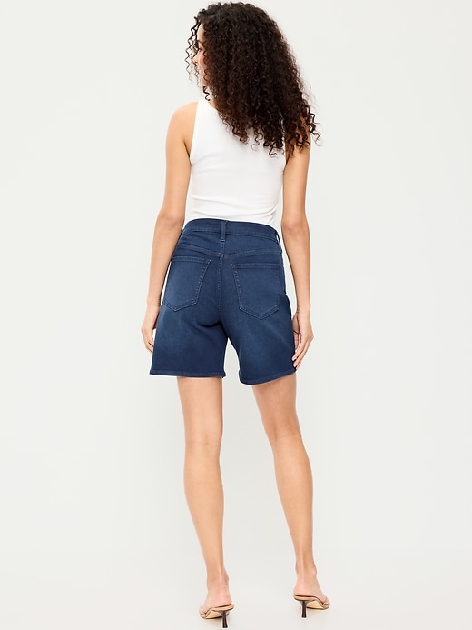 Image number 3 showing, High-Waisted Wow Jean Shorts -- 7-inch inseam