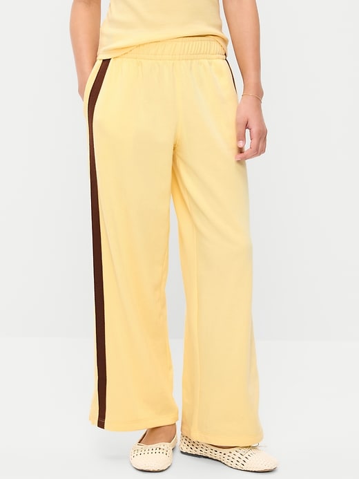 Baggy French-Terry Straight-Leg Retro Sweatpants for Girls