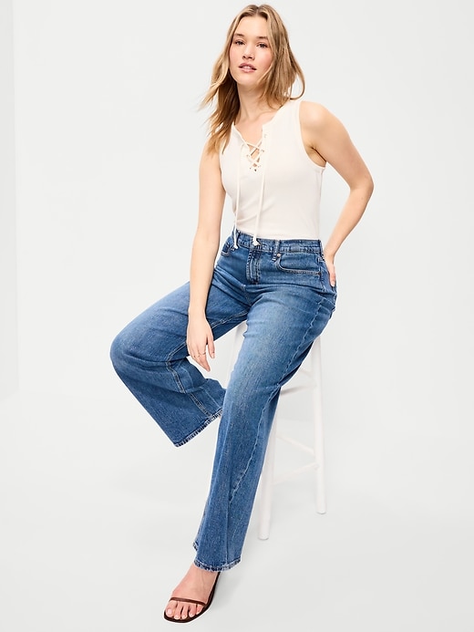 Image number 3 showing, Lace-Up Tank Top