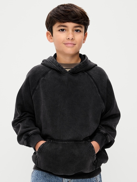 Image number 1 showing, Oversized Washed Pullover Hoodie for Boys