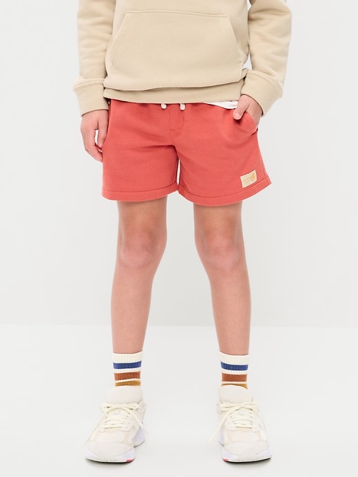 Image number 1 showing, Above Knee Fleece Jogger Shorts for Boys