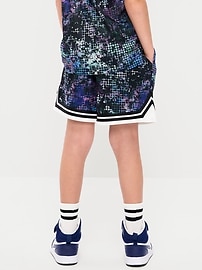 Image number 2 showing, Knee Length Mesh Basketball Shorts for Boys