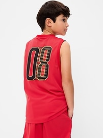 Image number 2 showing, Mesh Graphic Basketball Tank Top for Boys