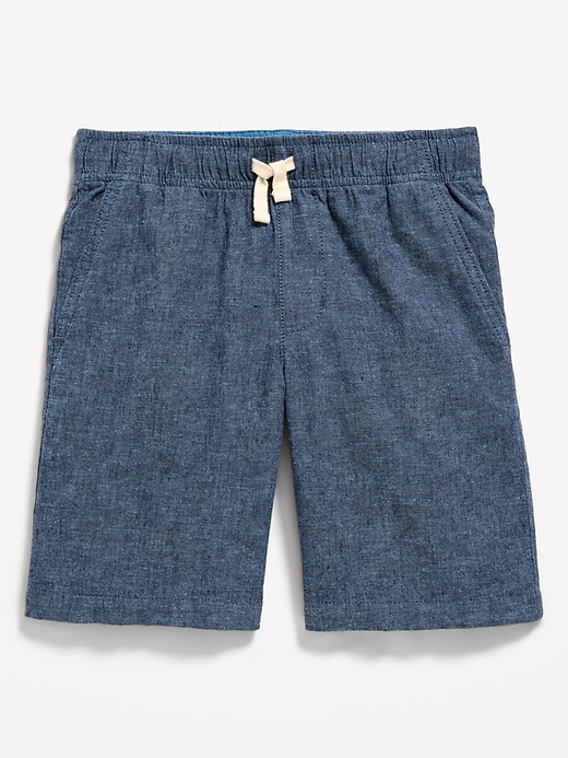 Image number 4 showing, Knee Length Linen-Blend Dock Shorts for Boys