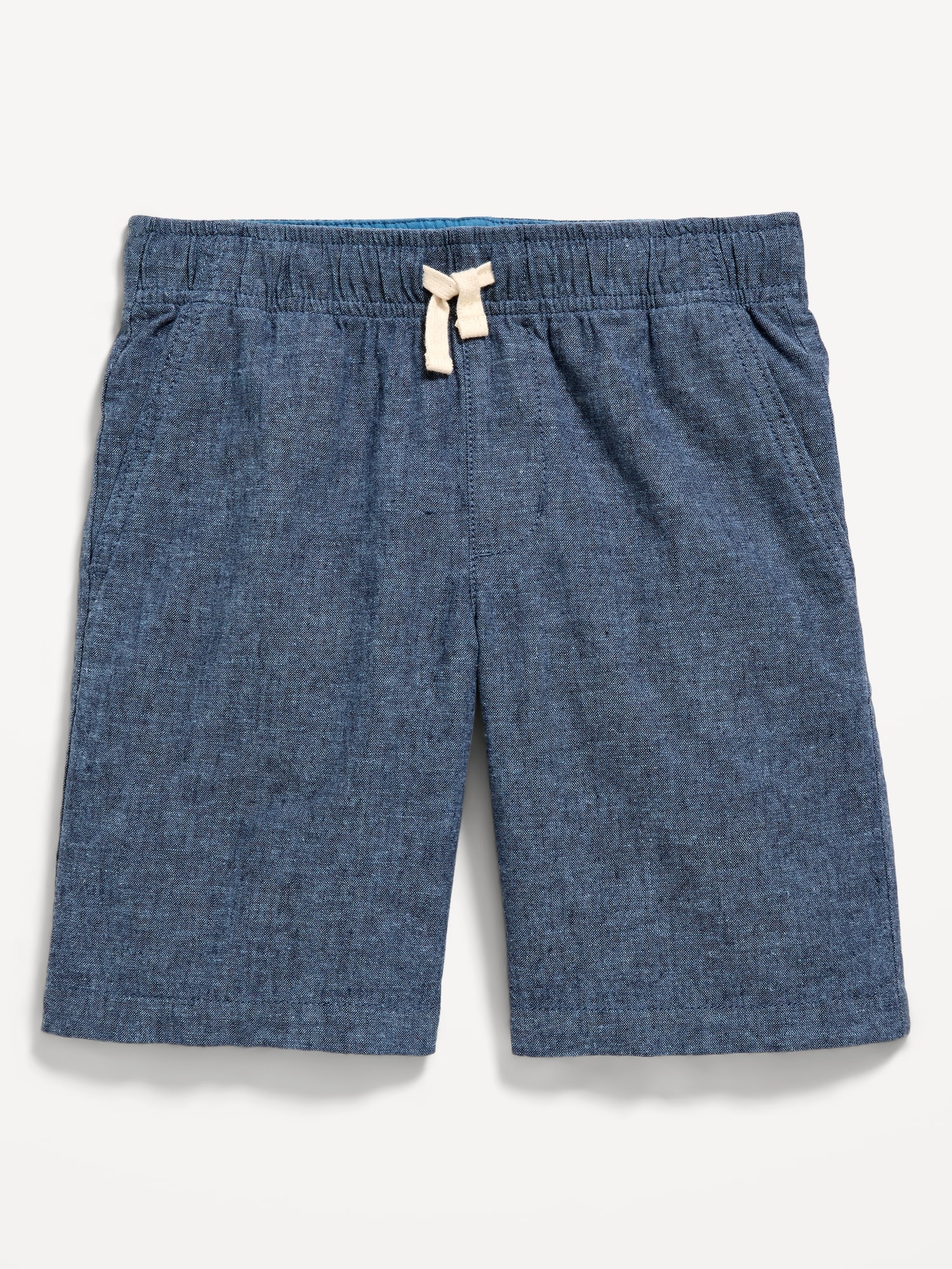 Knee Length Linen-Blend Dock Shorts for Boys
