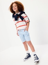 Image number 3 showing, Knee Length Linen-Blend Dock Shorts for Boys