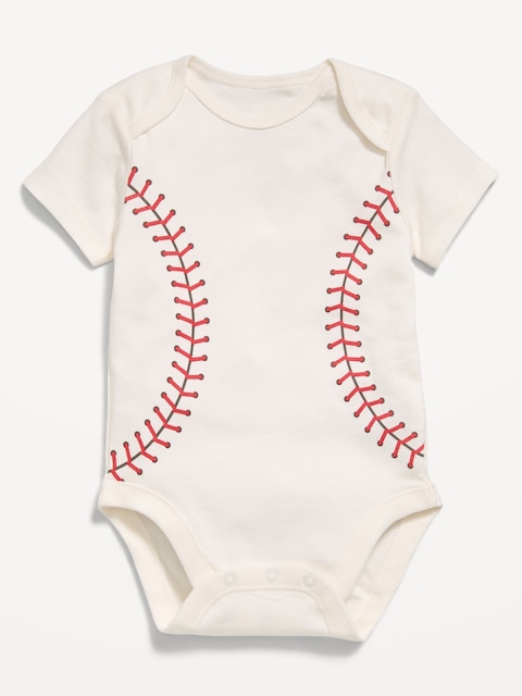 Short-Sleeve Unisex Graphic Bodysuit for Baby
