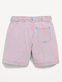 Image number 2 showing, Printed Textured Swim Trunks for Toddler Boys