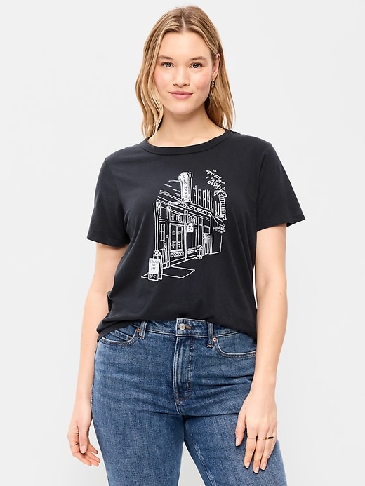 Image number 6 showing, EveryWear Crew-Neck Logo-Graphic T-Shirt