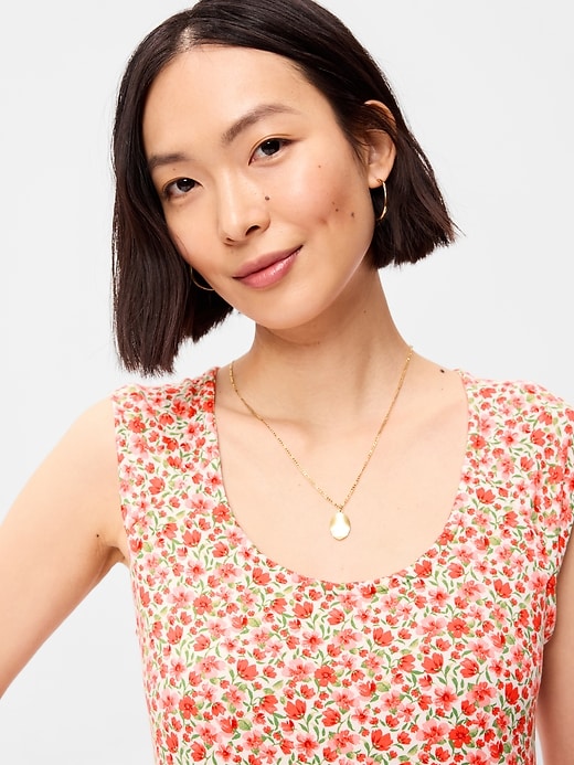 Image number 5 showing, Short-Sleeve Scoop-Neck Mini Dress