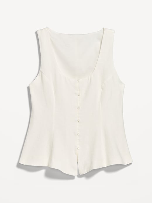 Image number 2 showing, Sleeveless Button-Down Top