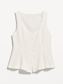 Image number 2 showing, Sleeveless Button-Down Top