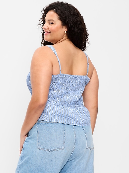 Image number 6 showing, Smocked Peplum Tank Top