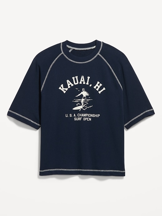 Image number 4 showing, Loose Raglan Cropped Sweatshirt