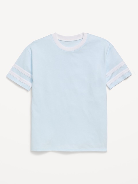 Oversized Short-Sleeve Graphic Tunic T-Shirt for Girls