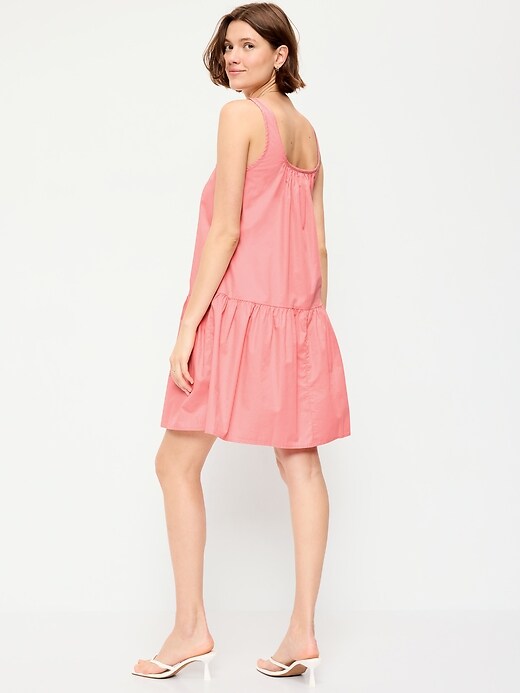 Image number 2 showing, Sleeveless Drop-Waist Swing Mini Dress