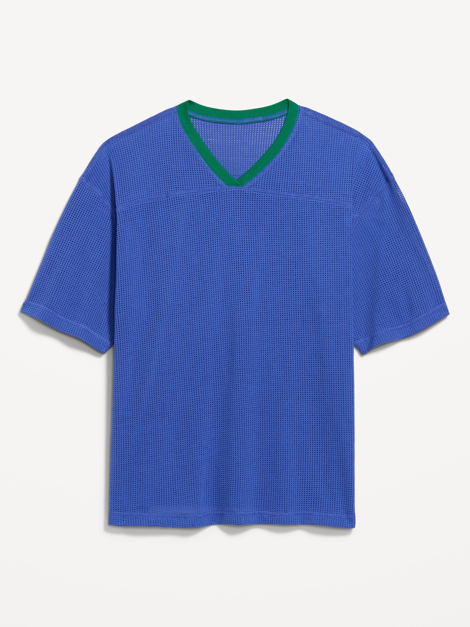 Football-Style Knit T-Shirt