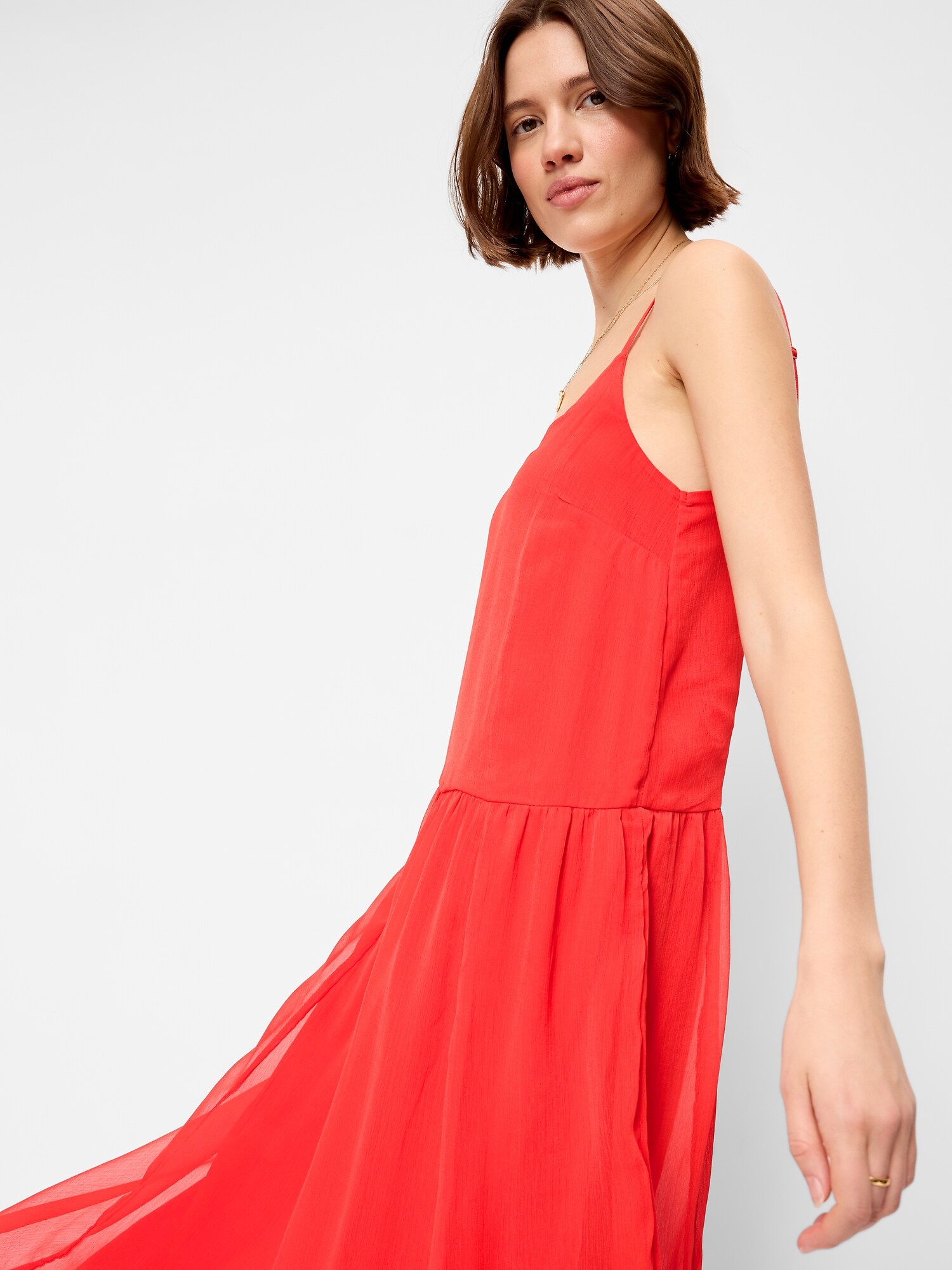 Женское платье Old Navy Chiffon Drop-Waist Maxi, цвет: Оранжевый — фото 5