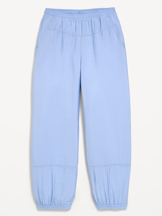 Image number 1 showing, High-Waisted Crinkle Harem Pants for Girls