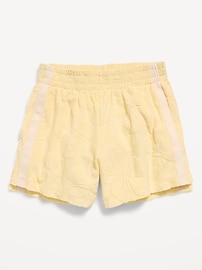 Image number 2 showing, High-Waisted Textured Terry Shorts for Girls