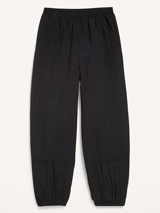 Image number 2 showing, High-Waisted Crinkle Harem Pants for Girls