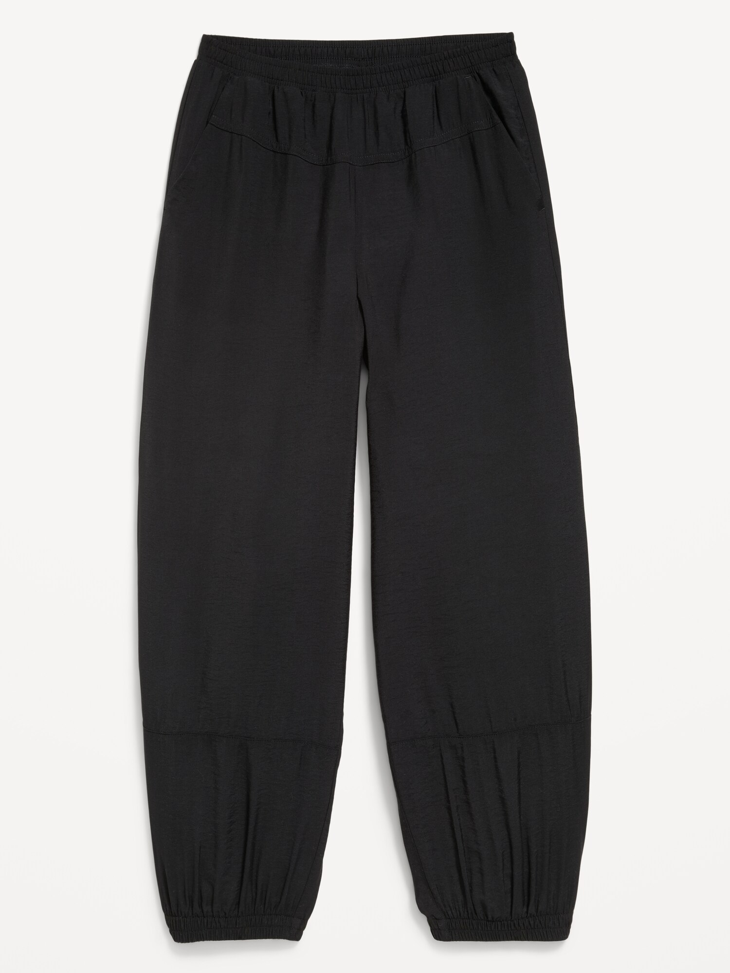 Брюки Old Navy High-Waisted Crinkled Harem Pants для девочек, цвет: Чёрный — фото 4