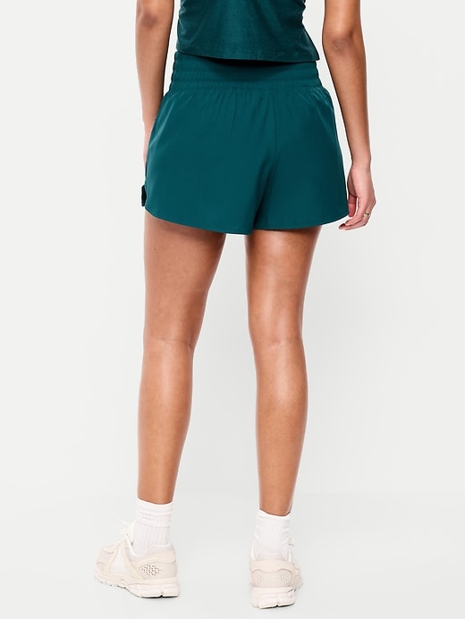 Image number 2 showing, Extra High-Waisted Crinkle Run Shorts -- 3-inch inseam