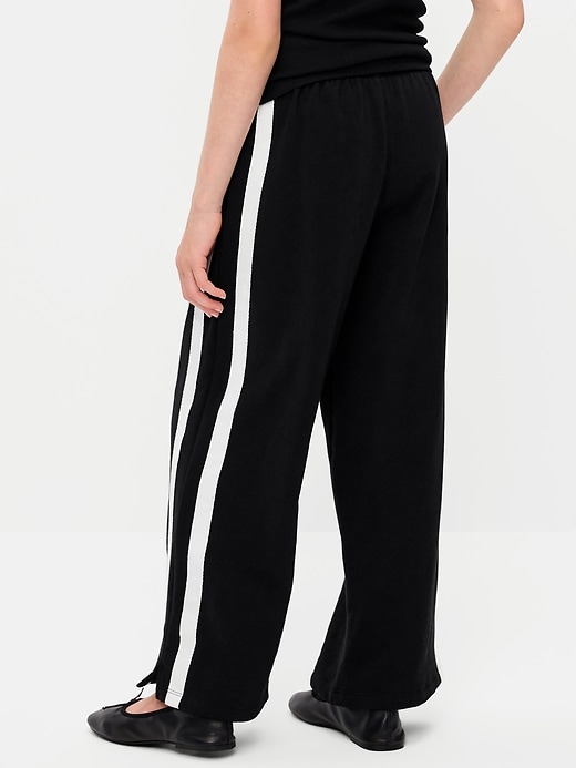 Image number 2 showing, Baggy French-Terry Straight-Leg Retro Sweatpants for Girls