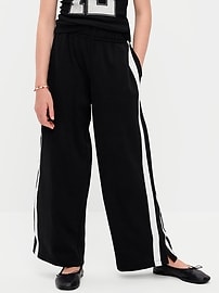 Image number 1 showing, Baggy French-Terry Straight-Leg Retro Sweatpants for Girls