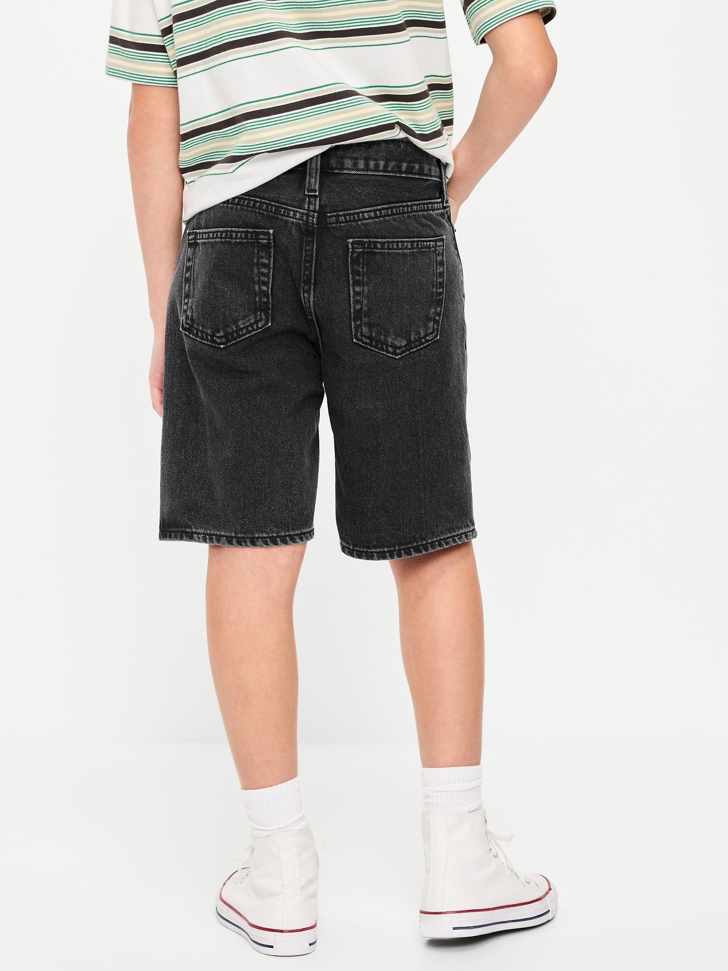 Knee Length Baggy Jean Shorts for Boys
