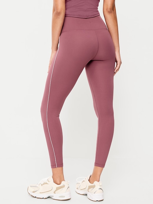 Image number 2 showing, High-Waisted StudioSmooth 7/8 Side-Striped Leggings