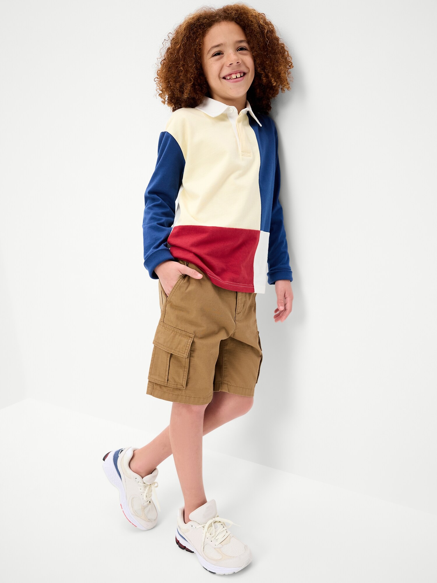 Шорты Old Navy Knee Length Baggy Ripstop Cargo Shorts для мальчиков, цвет: Doe A Deer — фото 3