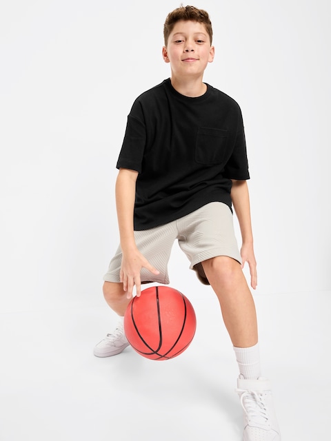 Dynamic Fleece Textured Basketball Shorts for Boys