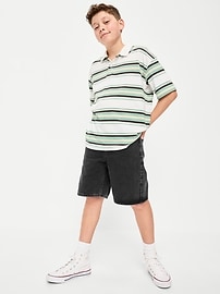 Image number 3 showing, Knee Length Baggy Jean Shorts for Boys