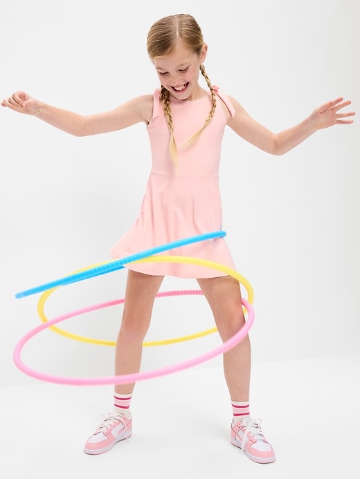 Image number 1 showing, PowerSoft Sleeveless Tie-Strap Athletic Dress for Girls