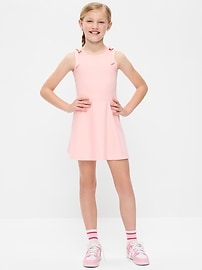 Image number 3 showing, PowerSoft Sleeveless Tie-Strap Athletic Dress for Girls