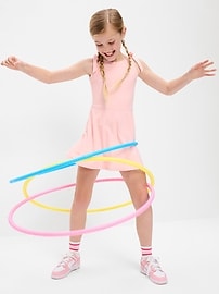 Image number 1 showing, PowerSoft Sleeveless Tie-Strap Athletic Dress for Girls