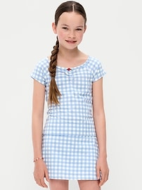 Image number 1 showing, Fitted Off-Shoulder Top for Girls