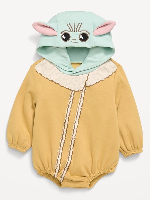 Image number 2 showing, Star Wars™ Hooded Grogu Fleece One-Piece Romper for Baby