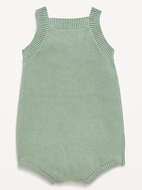 Image number 3 showing, Star Wars™ Grogu Sleeveless Sweater-Knit One-Piece Romper for Baby