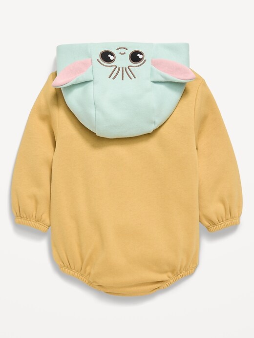 Image number 3 showing, Star Wars™ Hooded Grogu Fleece One-Piece Romper for Baby