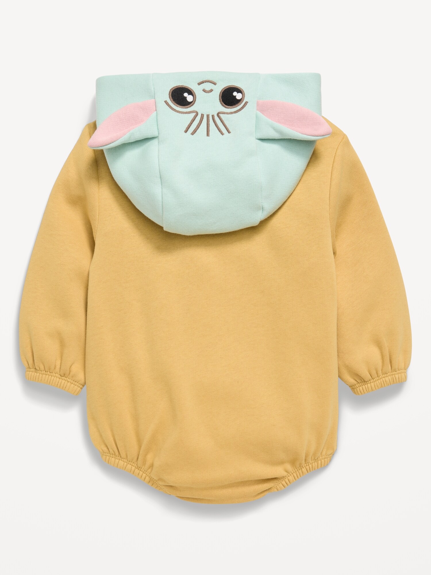Комбинезон Old Navy Star Wars™ Hooded Grogu Fleece One-Piece Romper для малышей — фото 3