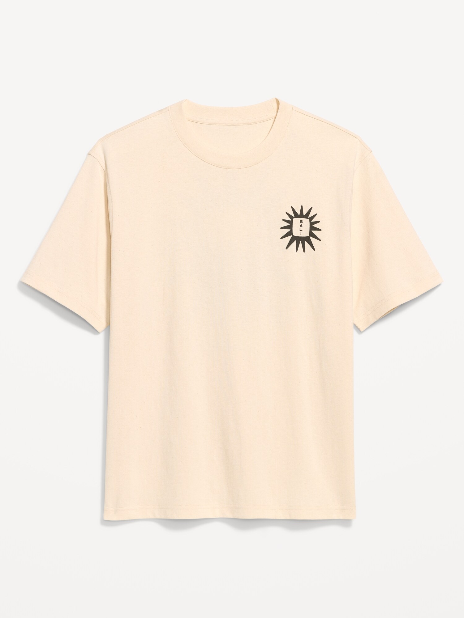 Мужская футболка Old Navy Heavyweight Graphic, цвет: Натуральный белый — фото 4