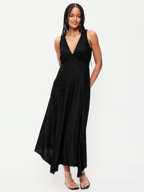 Handkerchief Hem Midi Dress