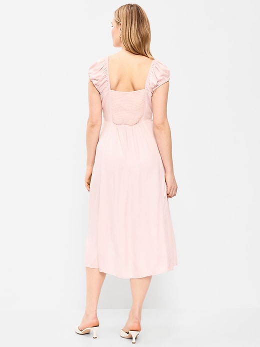 Image number 7 showing, Short-Sleeve Fit & Flare Midi Dress