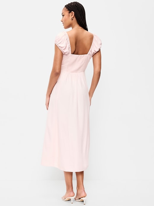 Image number 2 showing, Short-Sleeve Fit & Flare Midi Dress