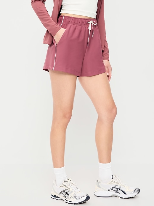 Image number 1 showing, High-Waisted PowerSoft Shorts -- 3.5-inch inseam